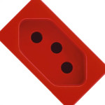 Kit C/2 - Modulo Soprano Ilus (Tomada 20A Vermelho) 5Ub99008