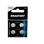 Pilha Brasfort Bateria ''Lr44'' Relogio 1.5V Alcalina Cartela Com 10 Pecas 7418