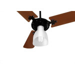 Ventilador Teto Ventidelta New Ligth 3 Pas Preto 127V 38-3119
