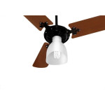 Ventilador Teto Ventidelta New Ligth 3 Pas Preto 220V 38-3223