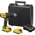 Furadeira Parafusadeira Stanley Impacto 1/2'' 20V 2Baterias 1.5Ah Com Maleta Scd711C2K-Br