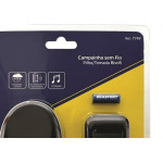 Campainha Sem Fio Brasfort Pilha/Tomada 52 Toques Preta 7749