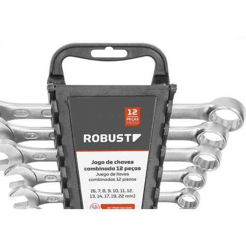 Chave Combinada Robust 6 A 22Mm Com 12 Pecas 