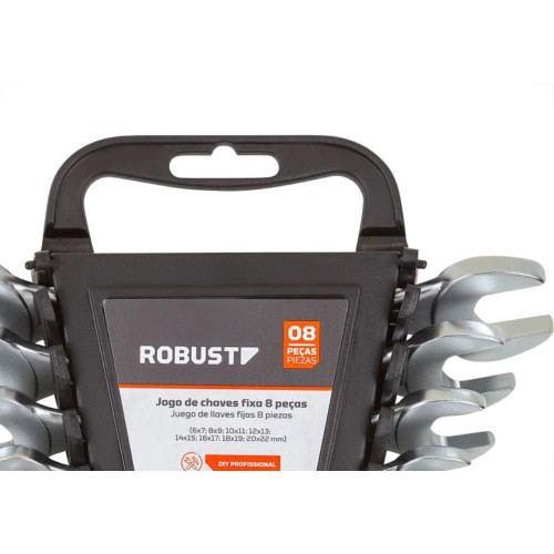 Chave Fixa Robust 6 A 22Mm Com 8 Pecas 337012