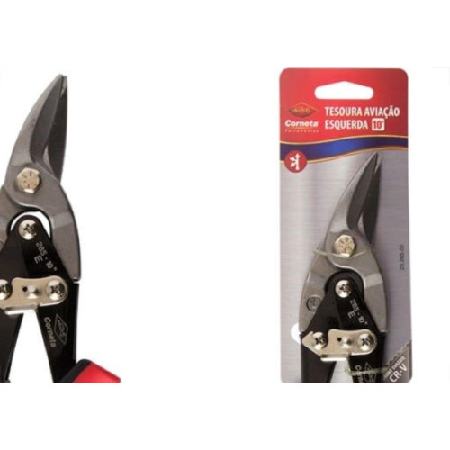 Tesoura Funileiro Aviacao Corneta 10'' Esquerda 