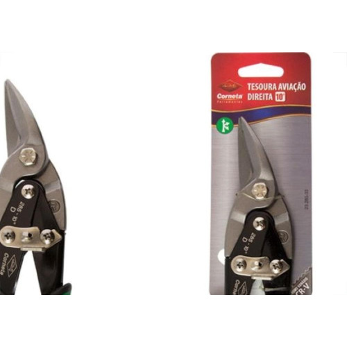 Tesoura Funileiro Aviacao Corneta 10'' Direita 
