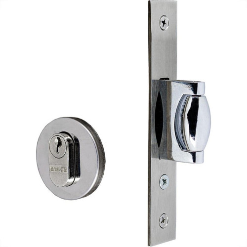 Fechadura Silvana Pivotante Roseta 4600 Redonda Cromada 97587