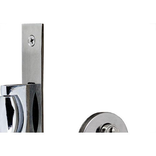Fechadura Silvana Pivotante Roseta 4600 Redonda Cromada 97587