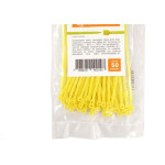Abracadeira Nylon Perkon Amarela 25X100 50 Pecas 1361