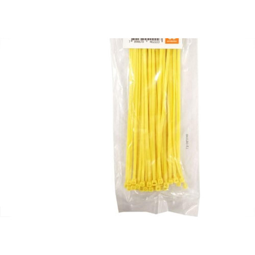 Abracadeira Nylon Perkon Amarela 35X300 50 Pecas 1364