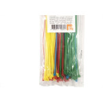 Abracadeira Nylon Perkon Amarela/Azul/Verde/Vermelha 2,5X200 100 Pecas 1377
