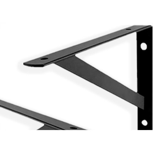 Suporte Prateleira Hayner Forte Preta 15Cm Peca 697278 - Kit C/12 