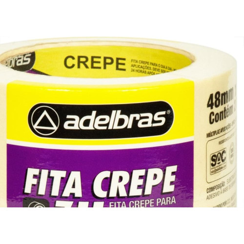 Fita Crepe Adelbras Mask 48X40M  - Kit C/2 