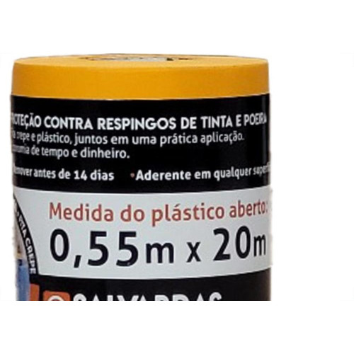 Mascaramento Para Pintura Salvabras Salva Pintura 20M X 0,55M P00080