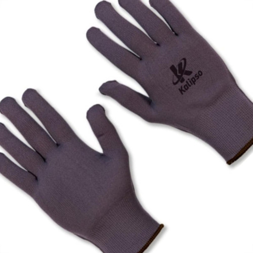 Luva Helanca Kalipso Nylon Cinza  - Kit C/12 