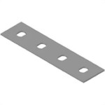 Tala Lisa 4 Furos Para Perfilado Perfil Lider 2444Pz