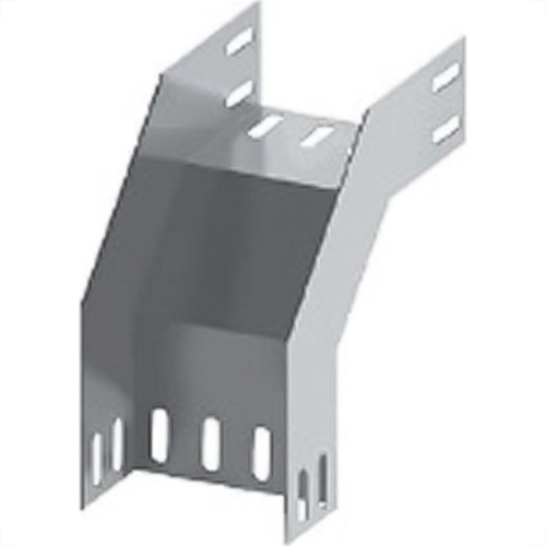 Curva Para Eletrocalha Vertical Externa Lisa Sem Virola Perfil Lider 90Â° 75 X 50 