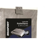 Lona Carreteiro Brasfort Cinza 5X 3M 150 Gramas Por M² 9044