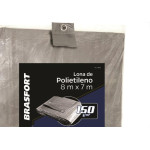 Lona Carreteiro Brasfort Cinza 8X 7M 150 Gramas Por M² 9052