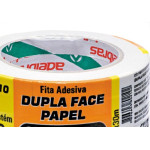 Fita Dupla Face Adelbras De Papel Branca 12 X 30M Flowpack  - Kit C/6 
