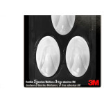 Gancho Adesivo 3M Scotch Medio 3Pecas Branco Hb004684294