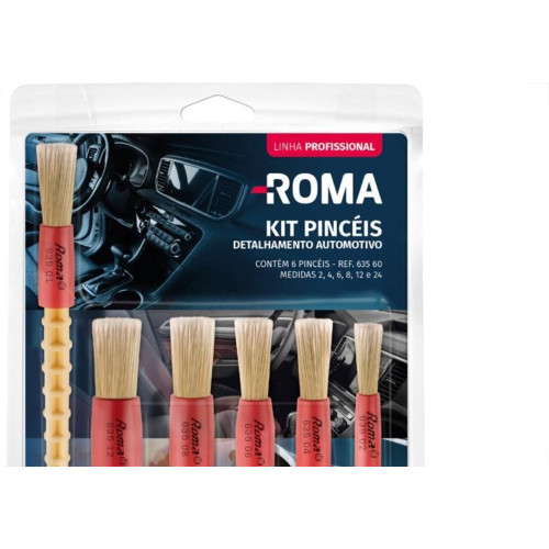 Pince Automotivo Roma Detalhamento Kit Com 6 Peças 635 60