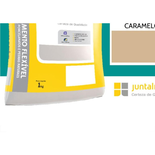 Rejunte Juntalider 4 Pacotes Com 1Kg Caramelo 