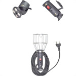 Pendente Arame Com Garra Bateria 7M Grande Braco Articulado Com Chave Liga/Desliga Com Ima ''Soquete E27'' Cf063