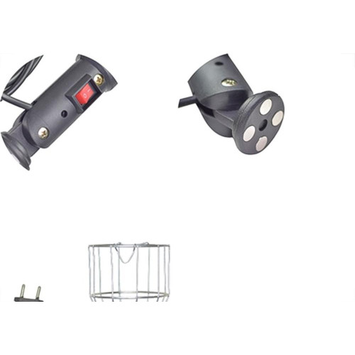 Pendente Arame Com Garra Bateria 7M Grande Braco Articulado Com Chave Liga/Desliga Com Ima ''Soquete E27'' Cf063