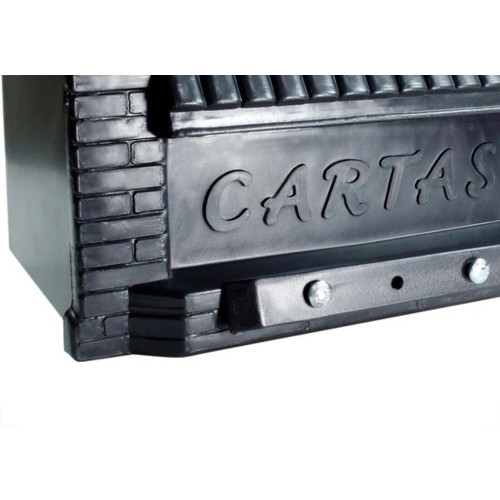 Caixa Carta Power Plastica Gradil ''Casinha''Preta Sem Pintura 023Sppt