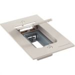 Placa Piso Aluminio Tramontina 4X2 Unha Para 1 Modulo Lux 