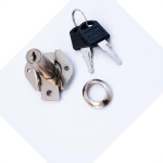 Fechadura Para Gaveta Jomarca Com Chave Fixa 22Mm Branca P965