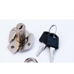 Fechadura Para Gaveta Jomarca Com Chave Fixa 22Mm Branca P965
