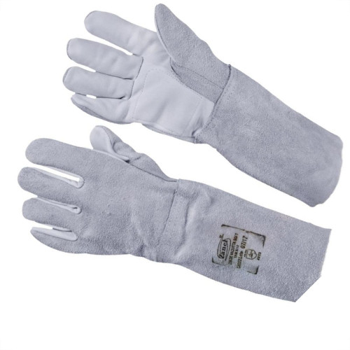 Luva Vaqueta Mista Zanel 20Cm Blister Vdr-20Cri