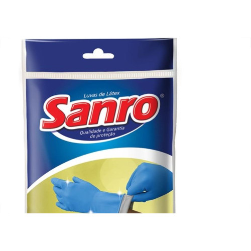 Luva Sanro Latex Silver Sense G Par 