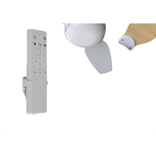 Ventilador Teto Ventisol Legacy 3 Pas Branco/Pinos Com Controle Remoto 6 Velocidades Bivolt 11174