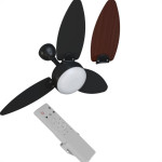 Ventilador Teto Vent Elluz 3P Pr/Tb C.Rem.Biv