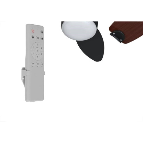 Ventilador Teto Vent Elluz 3P Pr/Tb C.Rem.Biv