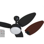 Ventilador Teto Vent Elluz 3P Pr/Tb C.Rem.Biv
