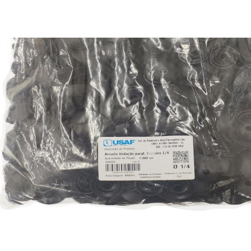 Arruela Lisa Pvc Usaf 1/4'' 1000 Pecas 000095