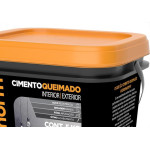 Cimento Queimado Cinza Hydronorth Fosco Garoa De Inverno 5Kg 