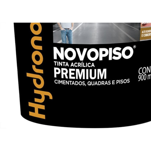 Tinta Hydronorth Novopiso Premium Piso 900Ml Fosco Vermelho Pote 