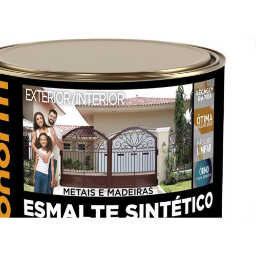 Tinta Esmalte Hydronorth Standard Fosco Para Metais E Madeiras 900Ml Branco Neve 