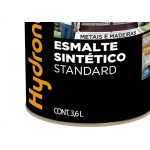 Tinta Esmalte Hydronorth Standard Metalizado Para Metais E Madeiras 3,6L Aluminio 