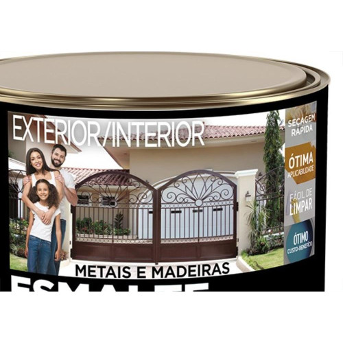 Tinta Esmalte Hydronorth Standard Metalizado Para Metais E Madeiras 225Ml Aluminio 
