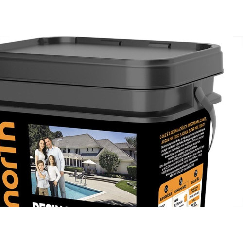 Resina Multiuso Hydronorth Acqua Color Brilhante 18L Ceramica Onix Balde 