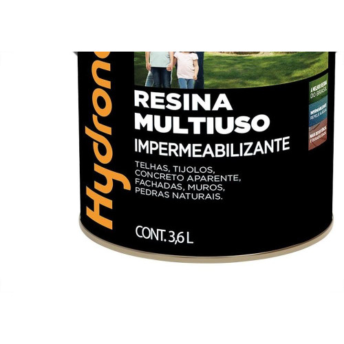 Resina Multiuso Hydronorth Solvente Color Brilhante 3,6L Grafite Universal Galao 