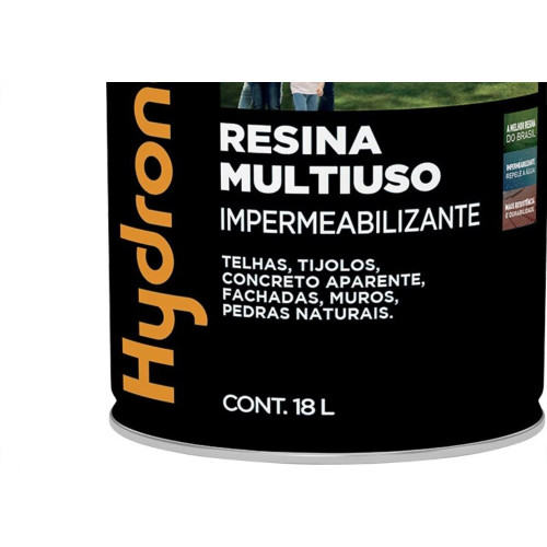 Resina Multiuso Hydronorth Solvente Fosca 18L Incolor Balde 
