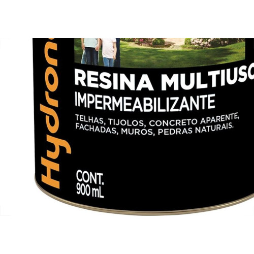 Resina Multiuso Hydronorth Solvente Fosca 900Ml Incolor Lata 