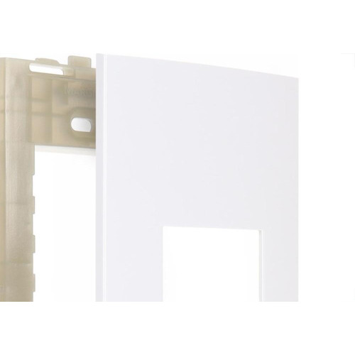 Placa Margirius Sleek 4X2 Branca (1Modulo Horizontal) Com Suporte 16026